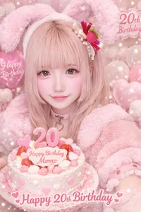 ももちゃん、ついに20歳の誕生日を迎えました🎂🐰